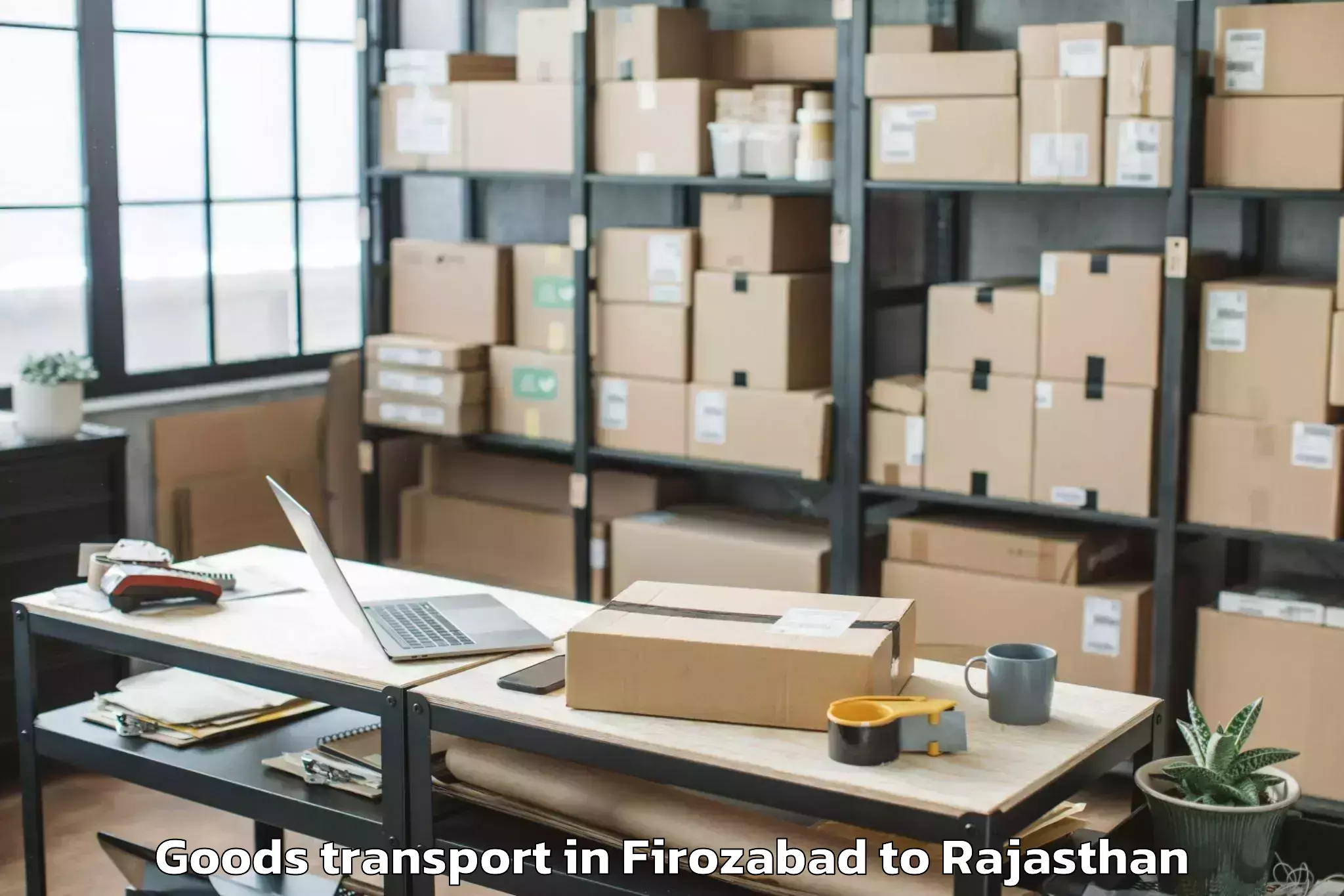 Easy Firozabad to Phulera Goods Transport Booking